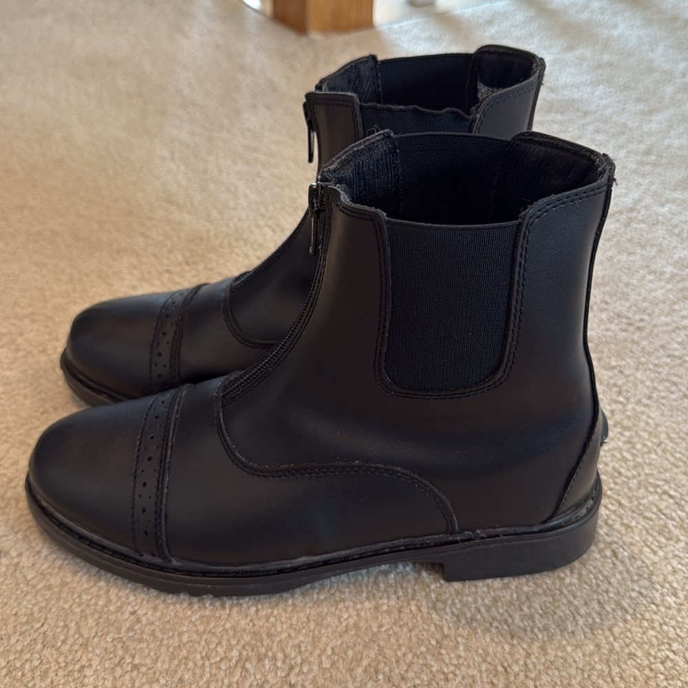 TuffRider Children's Starter Front Zip Paddock Boots - Picture 5 of 12